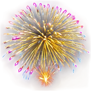 Gold Fireworks Spectacle Png 96 PNG image