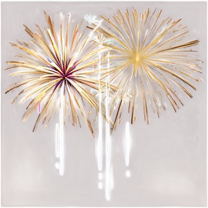 Gold Fireworks Tapestry PNG 83