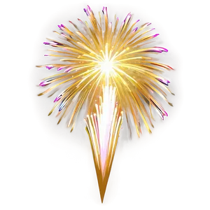Gold Fireworks Zenith PNG 06292024