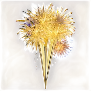 Gold Fireworks Zenith PNG 06292024