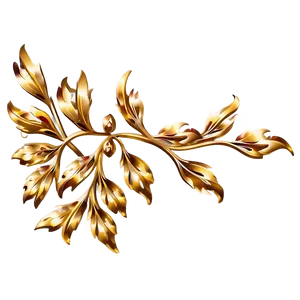 Gold Floral Motifs Png Lqn PNG image