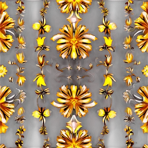 Gold Floral Pattern Png Lut PNG image