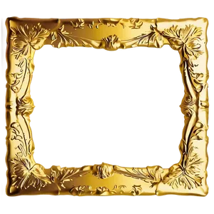 Gold Foil Frame Png 06252024 PNG image