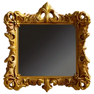 Gold Frame Mirror Png Vpc PNG image
