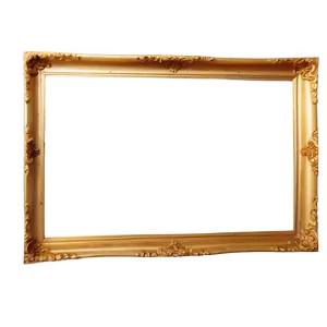 Gold Frame On Wall Png 40 PNG image
