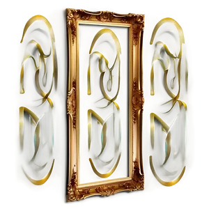 Gold Frame On Wall Png Xbf70 PNG image