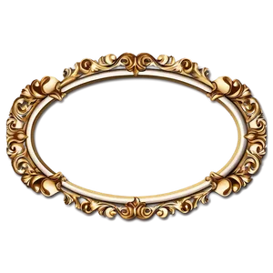 Gold Frame Oval Png Xeb PNG image
