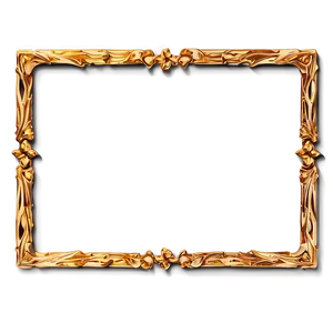 Gold Frame Photo Border Png Trm PNG image