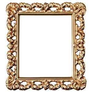 Gold Frame Photo Border Png Xoi PNG image