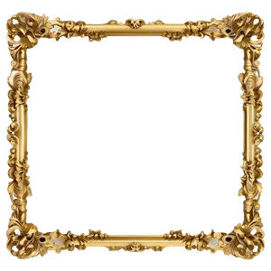 Gold Frame PNG Dqu