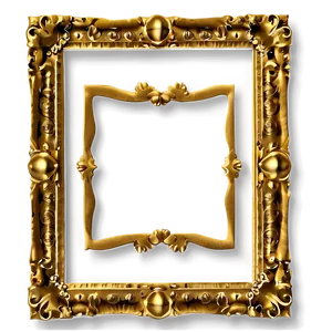 Gold Frame Portrait Png Jhy73 PNG image