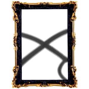 Gold Frame Silhouette Png Fhr PNG image