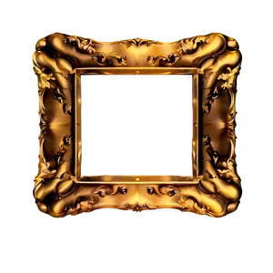Gold Frame Template PNG Uas90