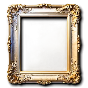 Gold Frame With Shadow Png 05042024 PNG image