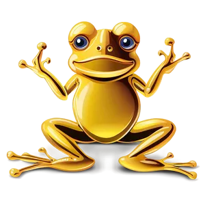 Gold Frog Clipart PNG 45 PNG