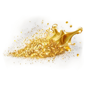 Gold Glitter Blast PNG Flo34