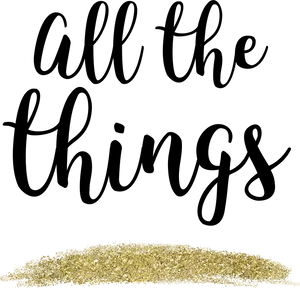 Gold Glitter Border Background PNG image
