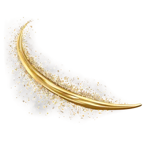 Gold Glitter Brush Stroke PNG 05232024