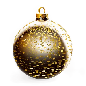 Gold Glitter Christmas Tree Bauble Png 98 PNG image