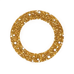 Gold Glitter Circle PNG Nbs79