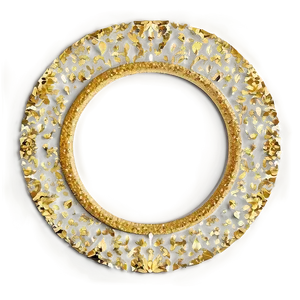 Gold Glitter Circle PNG Tys97