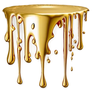 Gold Glitter Drip Accent Piece PNG Hhg PNG