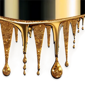 Gold Glitter Drip Background Png 06282024 PNG image