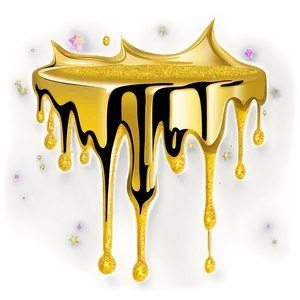 Gold Glitter Drip Clipart Png Qwg5 PNG image