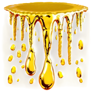 Gold Glitter Drip For Crafts PNG Rmy