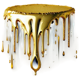 Gold Glitter Drip For Design PNG Dln66 PNG