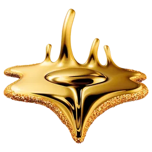 Gold Glitter Drip For Logos PNG 06282024