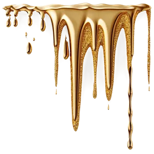 Gold Glitter Drip Pattern Png Tgt47 PNG image