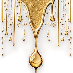 Gold Glitter Drip Splash PNG Keg89 PNG