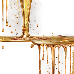 Gold Glitter Drip Splash PNG Puy24 PNG