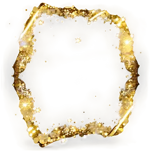 Gold Glitter Effect PNG 50