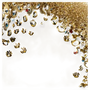 Gold Glitter Element PNG 05232024