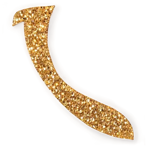 Gold Glitter Element PNG Eee