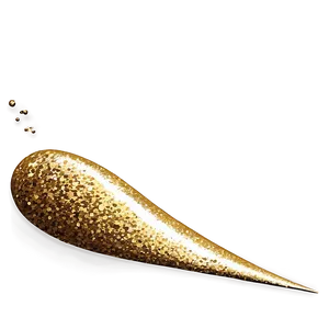 Gold Glitter Element PNG Geb27