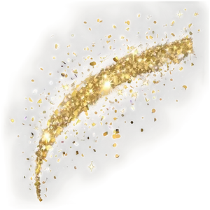 Gold Glitter Explosion PNG Xnl11