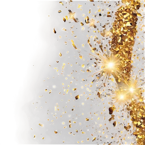Gold Glitter Galaxy PNG Dqm36