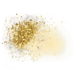 Gold Glitter Light PNG 62