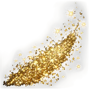 Gold Glitter Light PNG 77