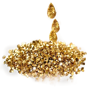 Gold Glitter Light PNG Gof42