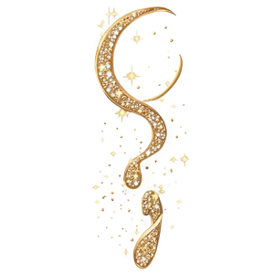 Gold Glitter Magic PNG 32