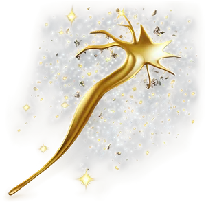 Gold Glitter Magic PNG Qck93