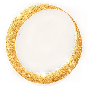 Gold Glitter Orbit PNG Iii