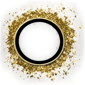 Gold Glitter Outline PNG 05232024