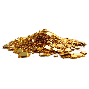 Gold Glitter Particle PNG Gvi65