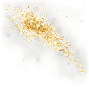 Gold Glitter Particle PNG Ljv51
