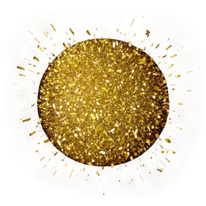 Gold Glitter Particle PNG Tsq